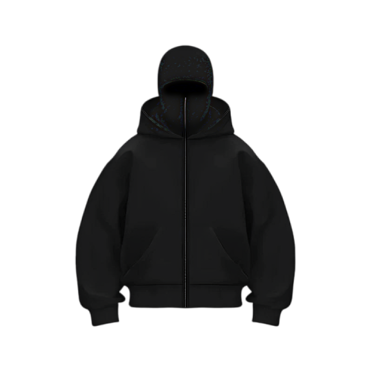Ninja Face Cover Hoodie Black & Ash 2_Pcs Combo - Image 3