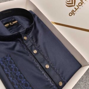 China cotton fabrics Navy Blue AK1003
