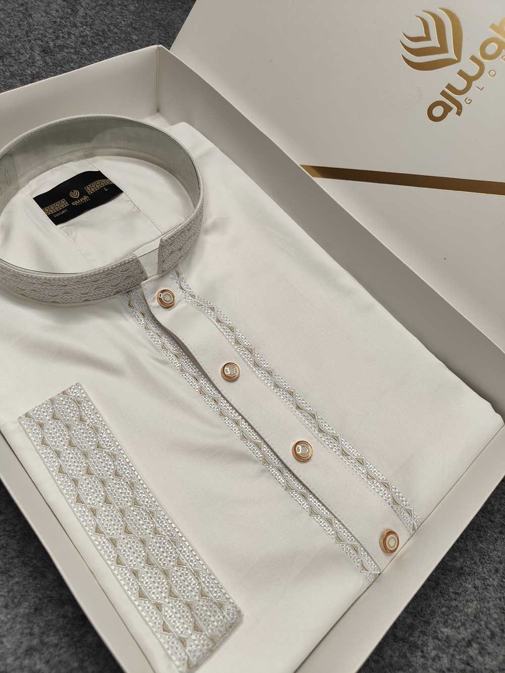 China cotton fabrics White AK1004 - Image 3