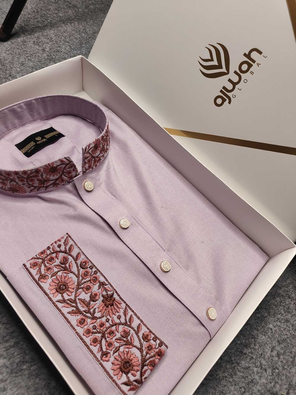 Cotton Fabrics Panjabi Lavender AK1006 - Image 2